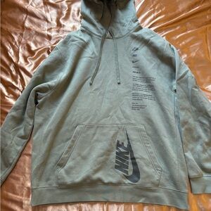 Nike Men's Olive Hoodie with Logo